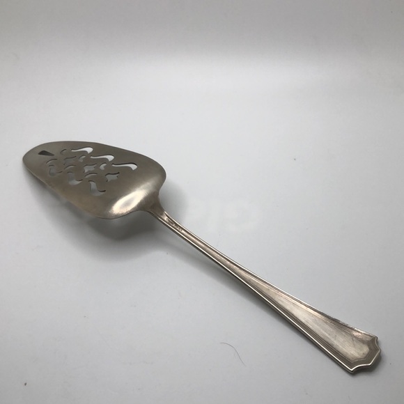 National Silver Co. Empire Pattern Pie Server Pierced Spatula Stainless Utensil - Picture 4 of 8